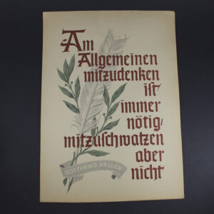 NSDAP Wochensprüche (#47, 14 - 20 November 1943)