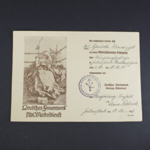 Deutsches frauenwerk certificate