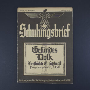 Magazine "Der Schulungsbrief" February 1938