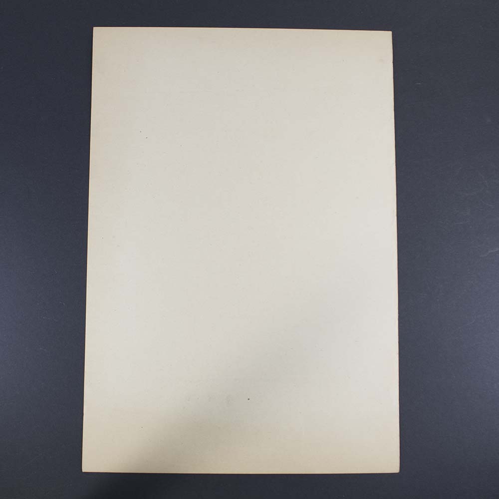 Reverse side of NSDAP Wochenspruch No. 19 poster showing paper texture and condition, authentic WWII-era propaganda material from Nazi Germany.