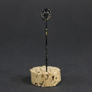 Black wound badge pin