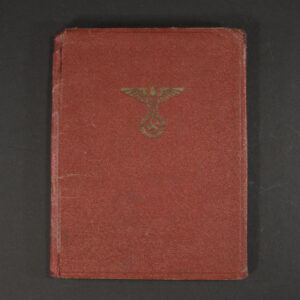 Front cover of an NSDAP membership book, featuring the party emblem