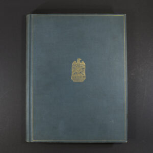 The front cover of the book titled “Reichstagung in Nürnberg 1933” in bold Gothic script. It features a sepia-toned image of the Nuremberg rally grounds with Nazi flags and crowds.