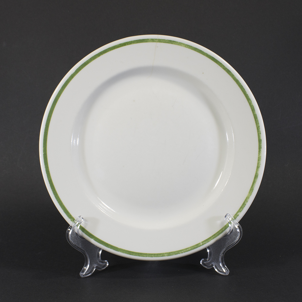 Front view of a WWII German Labour Front (DAF) plate, showing the full surface design.