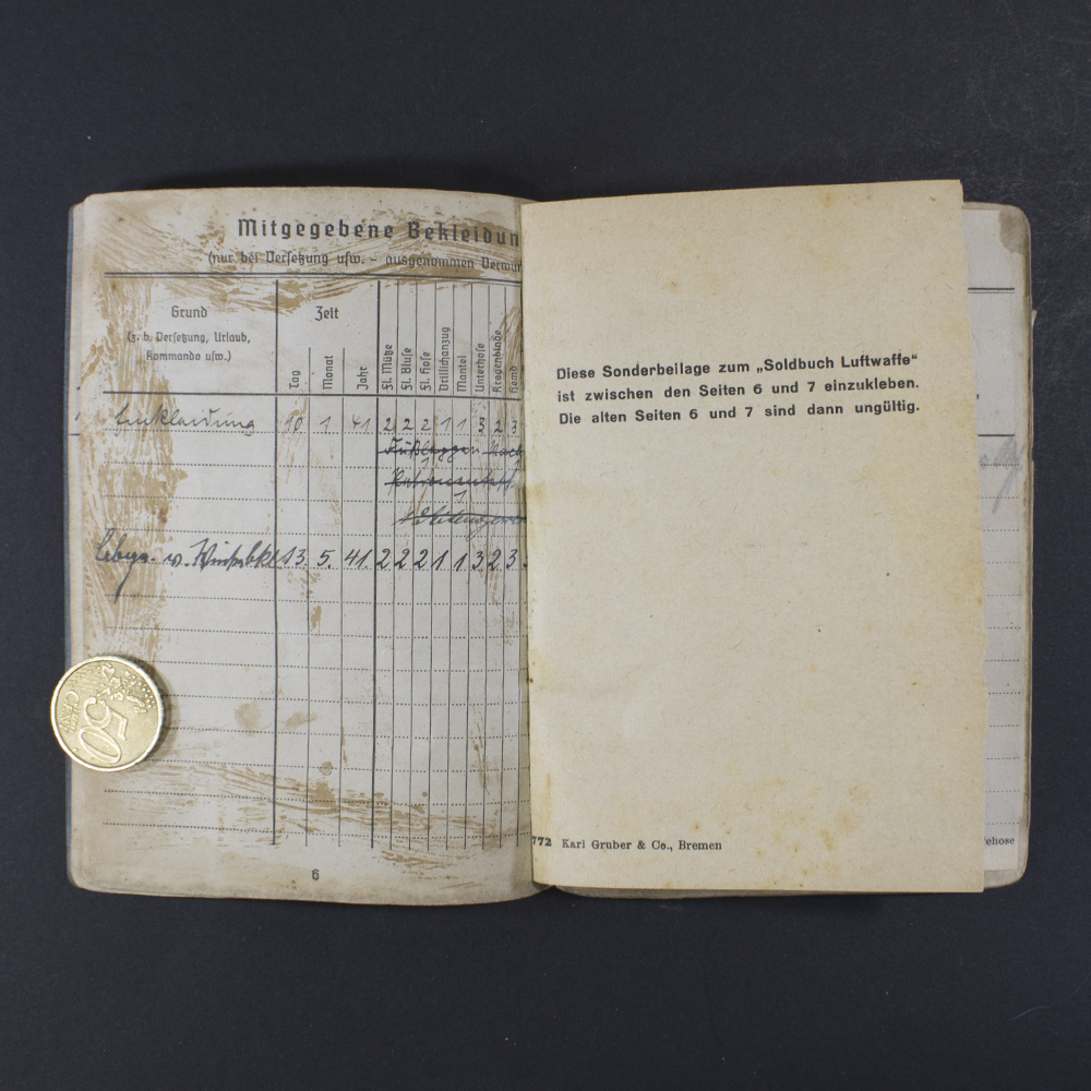 Luftwaffe soldbuch - Image 5