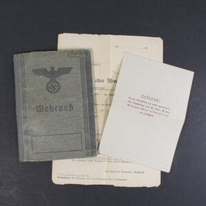 Wehrpass with extra documents
