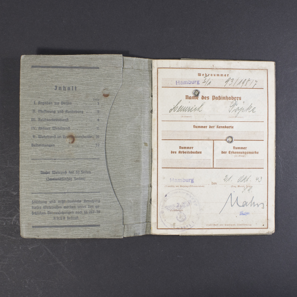 Wehrpass with extra documents - Image 2
