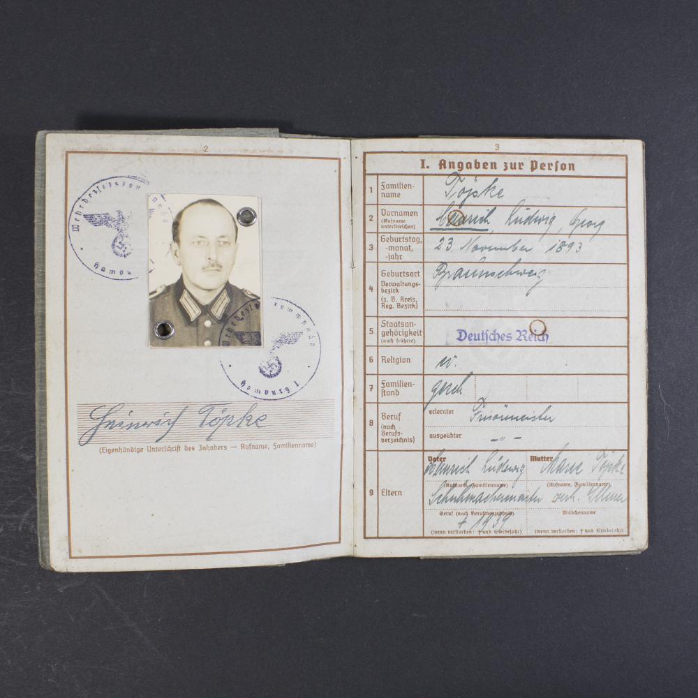 Wehrpass with extra documents - Image 3