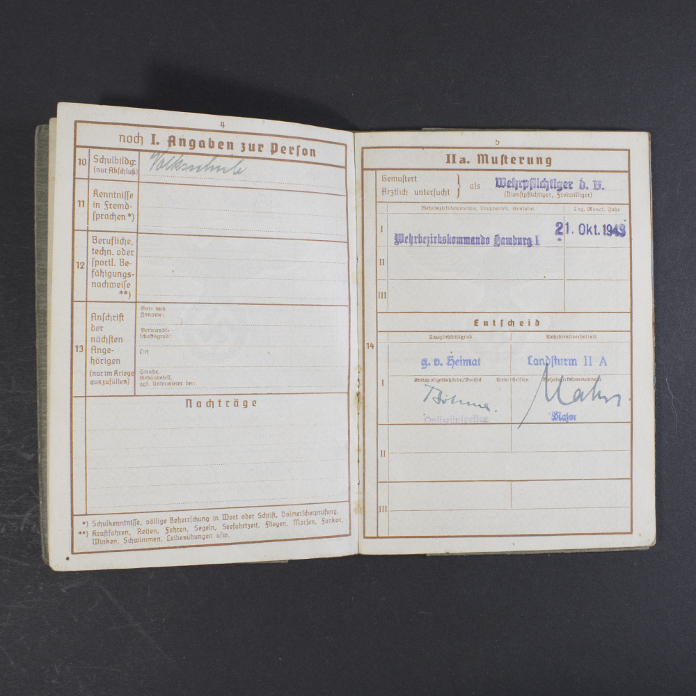 Wehrpass with extra documents - Image 4