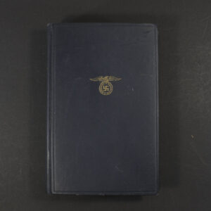 Front cover of a 1941 WWII-era ‘Mein Kampf’ People’s Edition book, showing the title and plain binding.