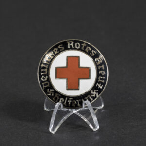 Overview of a WWII German DRK Helferin brooch, showing the complete badge.