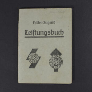 Front cover of a WW2 German Hitler Youth Leistungsbuch showing the original booklet design.