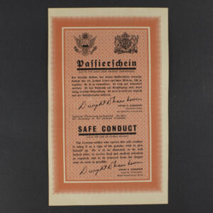 US WW2 safe conduct flyer