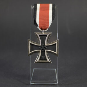 German WW2 Iron Cross 2nd Class overview showing full medal with ribbon