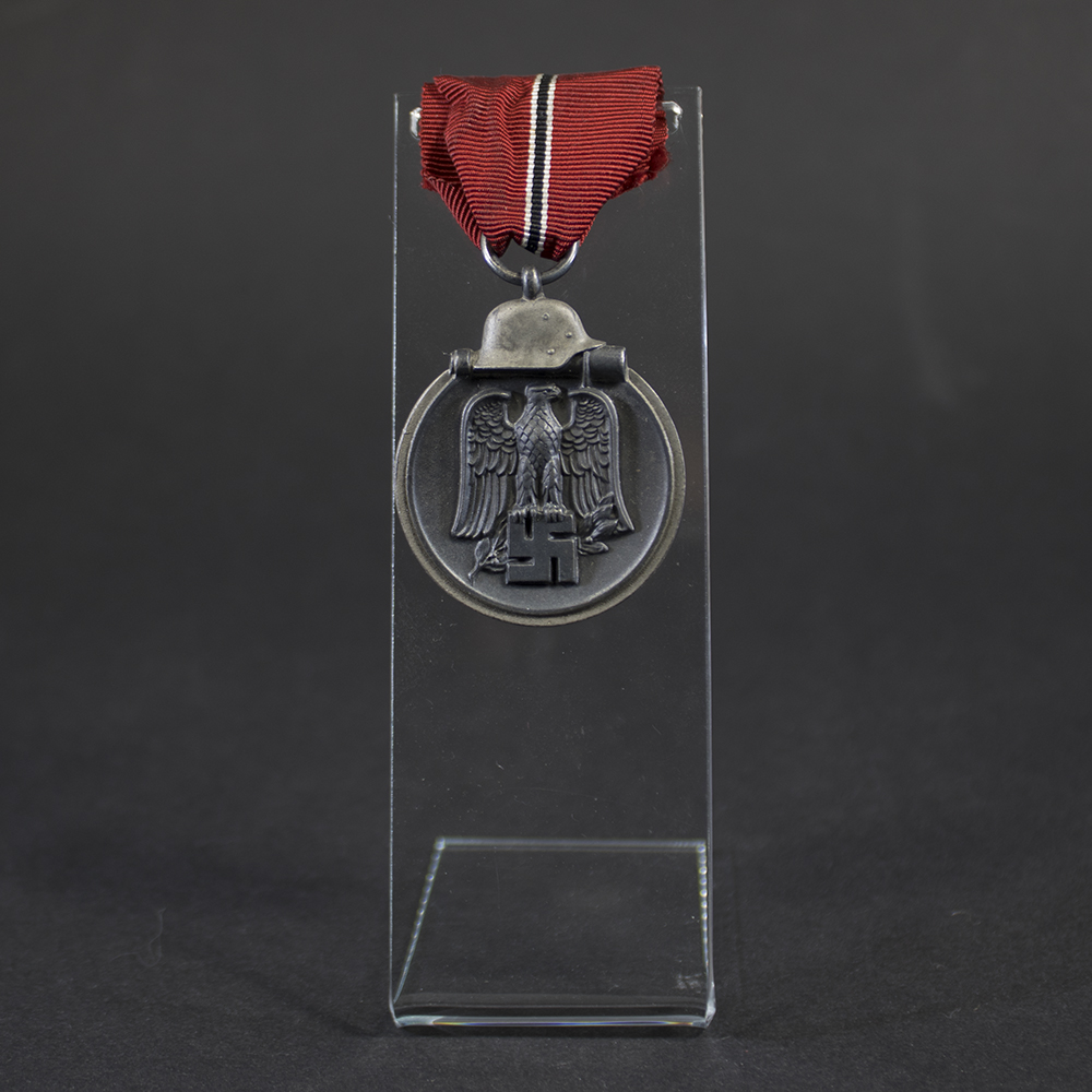 German WW2 Eastern Front Medal overview showing full medal with ribbon