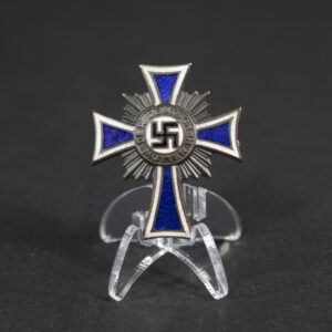 Half-size miniature Mother’s Cross in bronze overview showing full medal with suspension