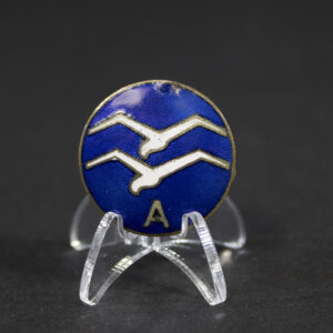 Glider pilot badge Nazi Germany overview showing blue circular badge with wing design
