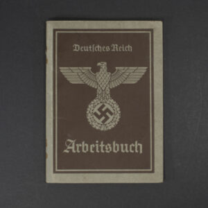 WW2 German Labor Book (Arbeitsbuch) 2nd pattern front and back covers overview