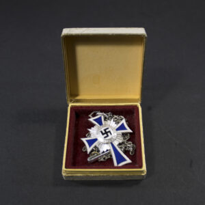 WW2 German Silver Mother’s Cross with original presentation case overview