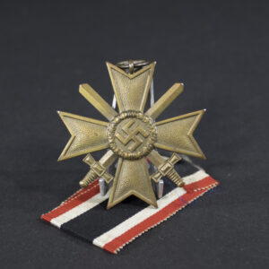 WW2 German War Merit Cross with Swords maker marked 10 (Förster & Barth) overview in good condition