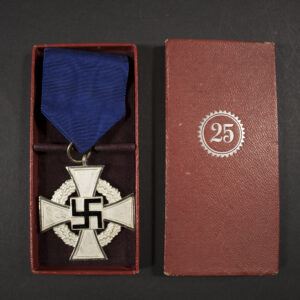 Cased 25 years faithful service medal
