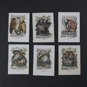 WWII German WHW Das Deutsche Lied complete set of six illustrated miniature songbooks front covers