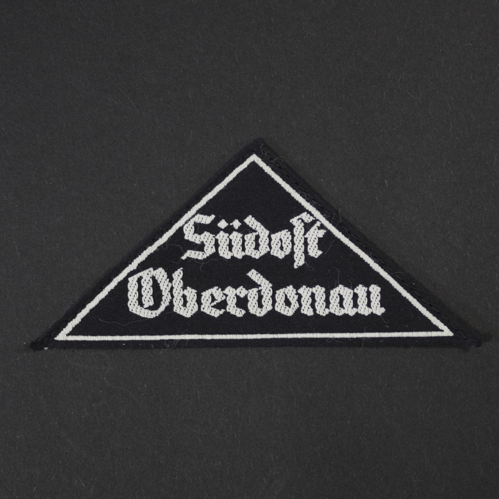WWII German BDM District Triangle Südost Oberdonau patch full front view